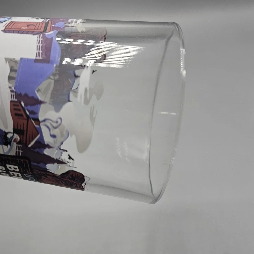 Lift Bridge Brewing Berry Blonde Ale Beer Glass Craft‎ Bear Winter Ski Scene